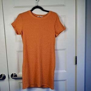 Elodie‎ Dress Women's Large L Orange Short Sleeve T Shirt Dress